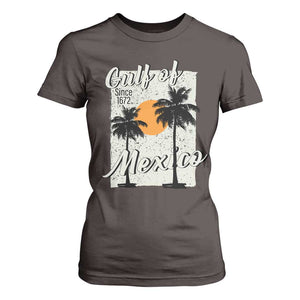 Gulf of Mexico T Shirt For Women Since 1672 Beach Vibes TS10 Dark Chocolate Print Your Wear