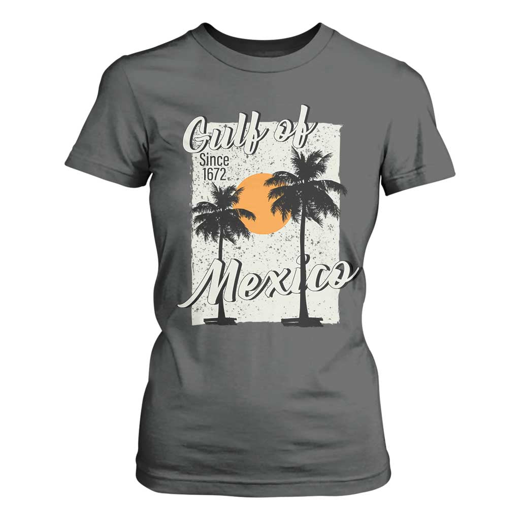 Gulf of Mexico T Shirt For Women Since 1672 Beach Vibes TS10 Dark Heather Print Your Wear