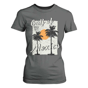 Gulf of Mexico T Shirt For Women Since 1672 Beach Vibes TS10 Dark Heather Print Your Wear
