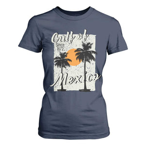 Gulf of Mexico T Shirt For Women Since 1672 Beach Vibes TS10 Navy Print Your Wear