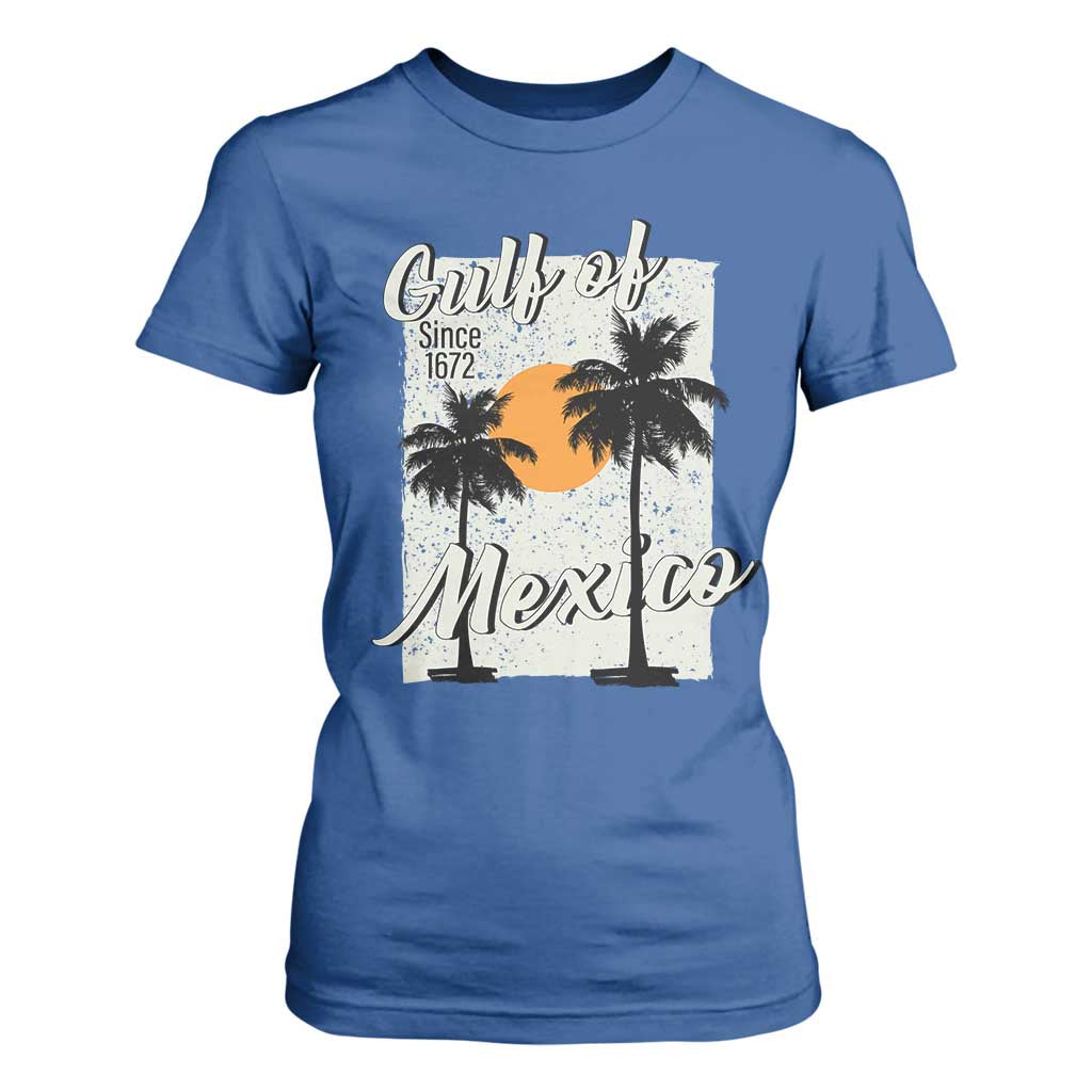 Gulf of Mexico T Shirt For Women Since 1672 Beach Vibes TS10 Royal Blue Print Your Wear