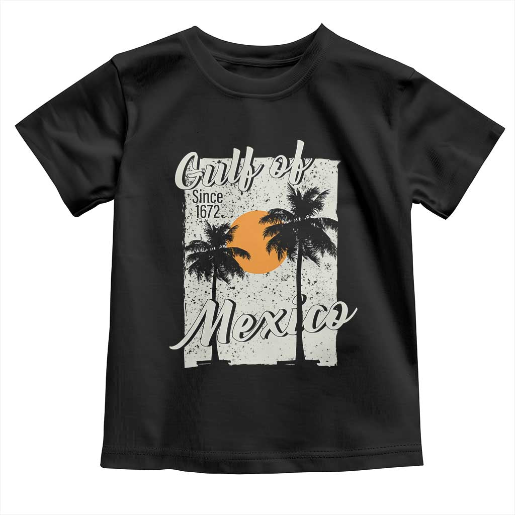 Gulf of Mexico Toddler T Shirt Since 1672 Beach Vibes TS10 Black Print Your Wear