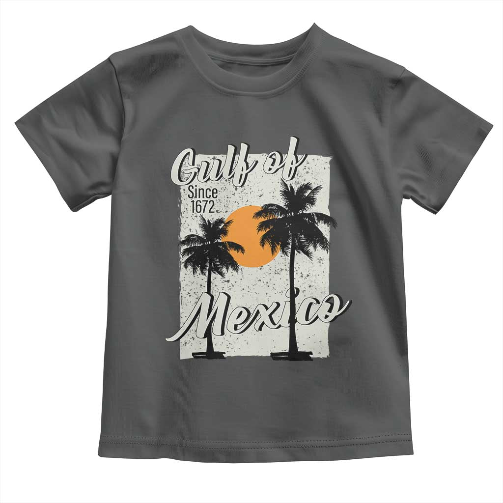 Gulf of Mexico Toddler T Shirt Since 1672 Beach Vibes TS10 Dark Heather Print Your Wear