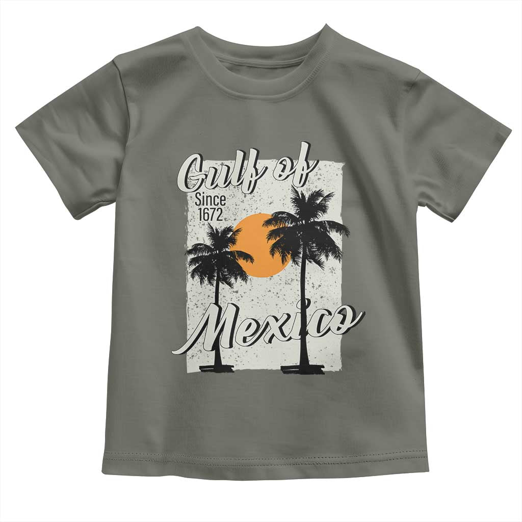 Gulf of Mexico Toddler T Shirt Since 1672 Beach Vibes TS10 Military Green Print Your Wear