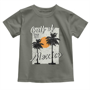 Gulf of Mexico Toddler T Shirt Since 1672 Beach Vibes TS10 Military Green Print Your Wear