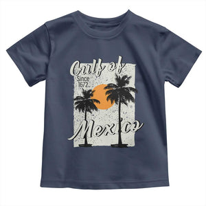 Gulf of Mexico Toddler T Shirt Since 1672 Beach Vibes TS10 Navy Print Your Wear
