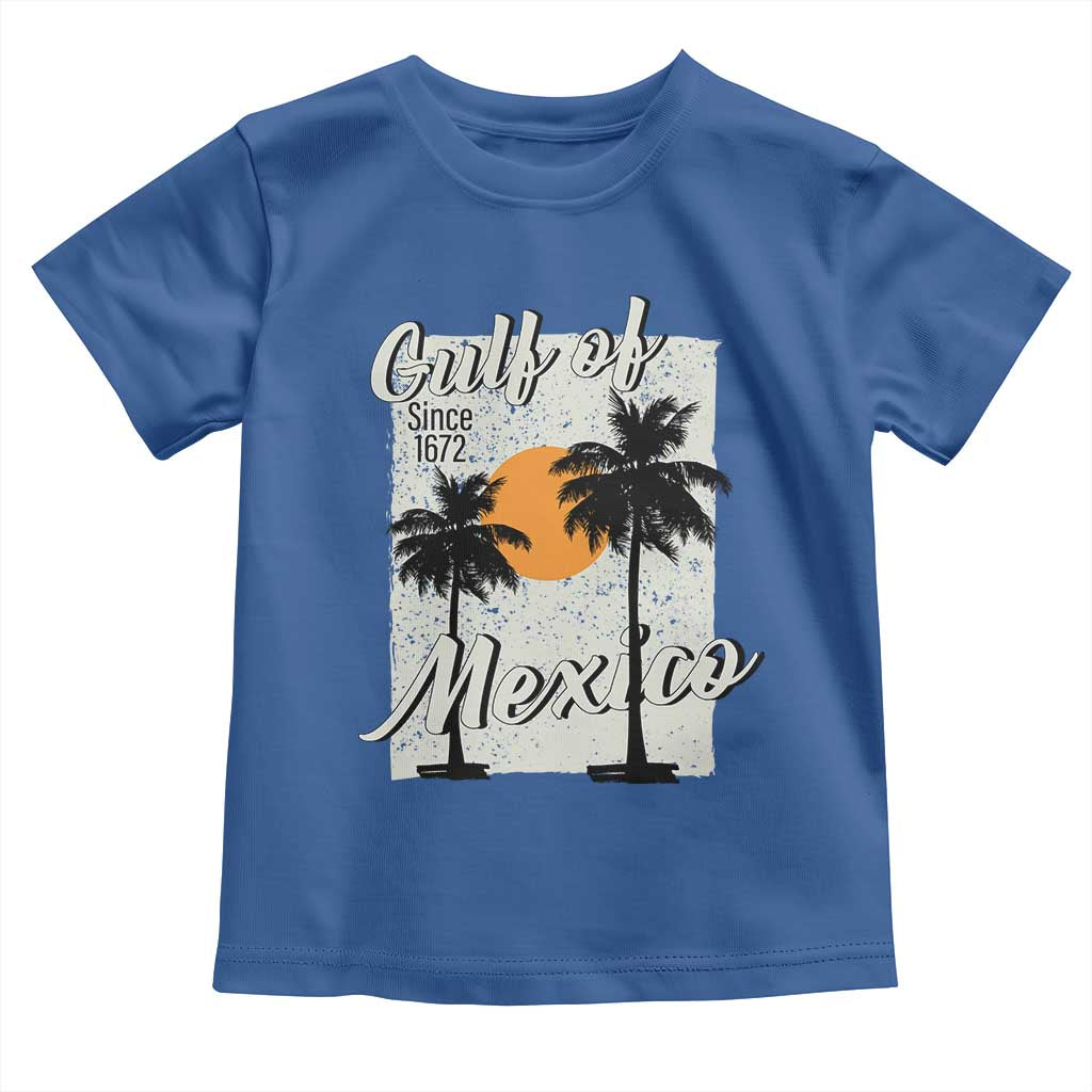 Gulf of Mexico Toddler T Shirt Since 1672 Beach Vibes TS10 Royal Blue Print Your Wear