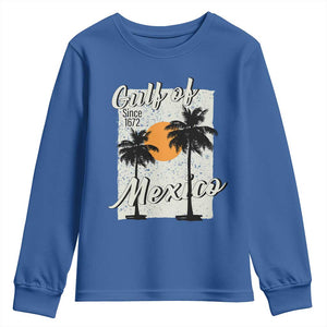 Gulf of Mexico Youth Sweatshirt Since 1672 Beach Vibes TS10 Royal Blue Print Your Wear