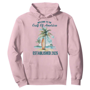 Welcome To America's Gulf Hoodie Established 2025 Retro Vintage Beach TS10 Light Pink Print Your Wear