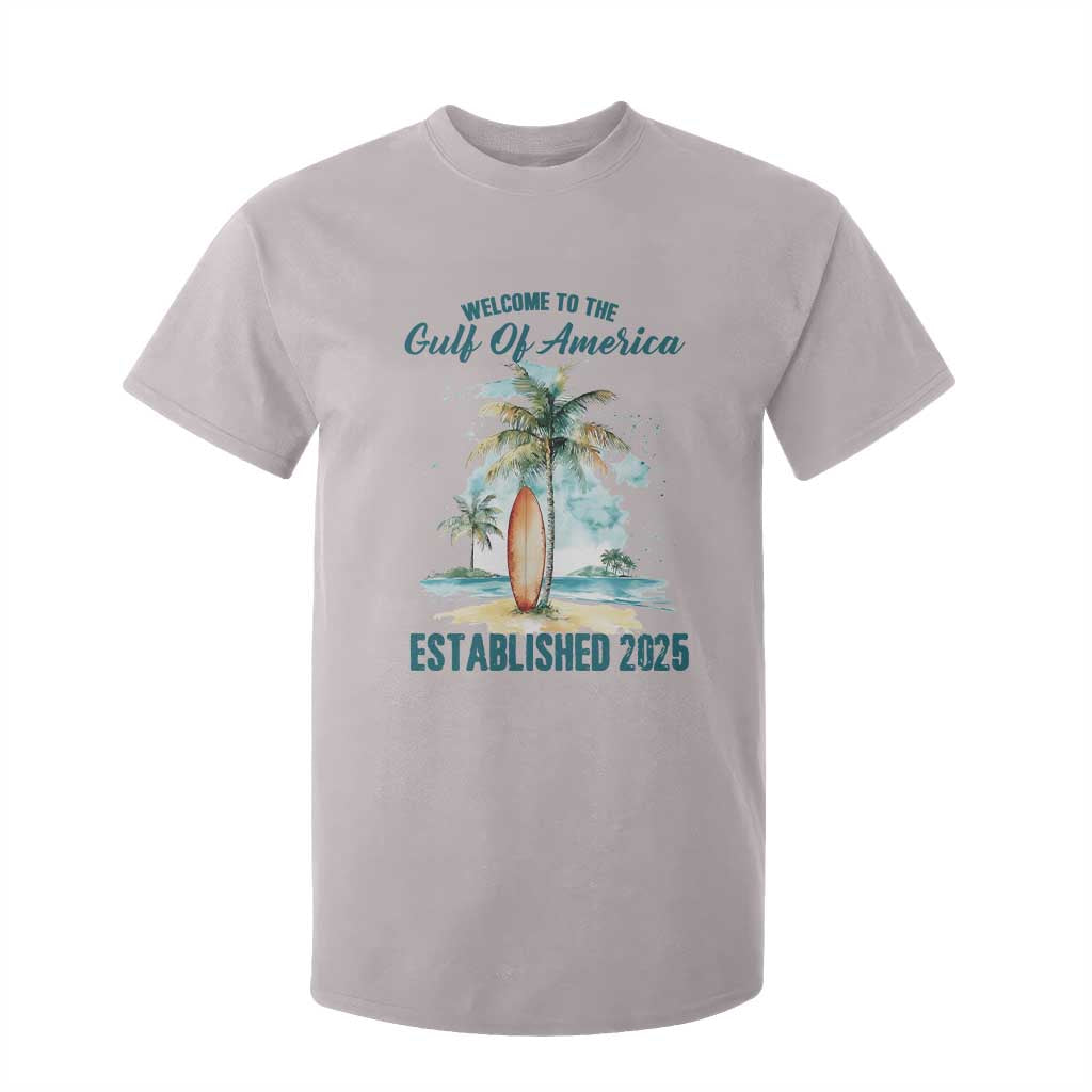 Welcome To America's Gulf T Shirt For Kid Established 2025 Retro Vintage Beach TS10 Ice Gray Print Your Wear