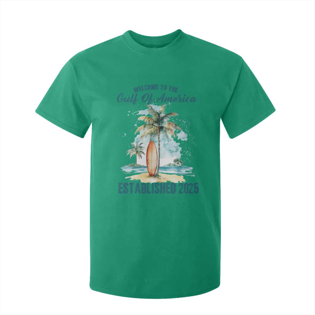Welcome To America's Gulf T Shirt For Kid Established 2025 Retro Vintage Beach TS10 Irish Green Print Your Wear