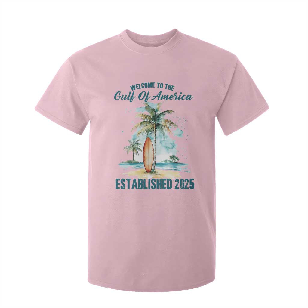 Welcome To America's Gulf T Shirt For Kid Established 2025 Retro Vintage Beach TS10 Light Pink Print Your Wear