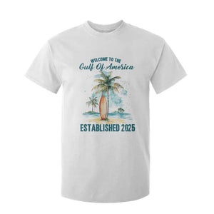 Welcome To America's Gulf T Shirt For Kid Established 2025 Retro Vintage Beach TS10 White Print Your Wear