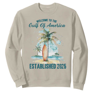 Welcome To America's Gulf Sweatshirt Established 2025 Retro Vintage Beach TS10 Sand Print Your Wear