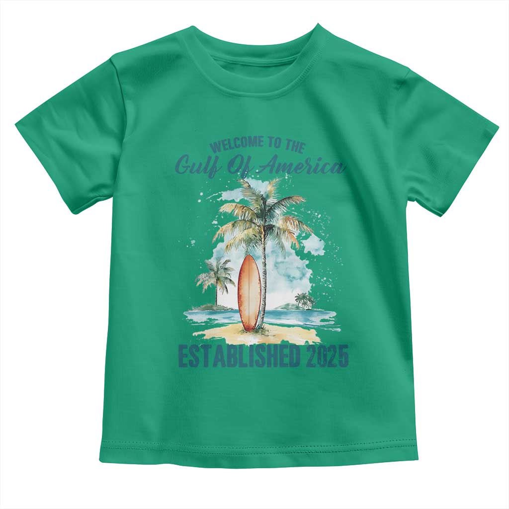 Welcome To America's Gulf Toddler T Shirt Established 2025 Retro Vintage Beach TS10 Irish Green Print Your Wear