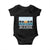 Gulf of Mexico Baby Onesie Retro Beach Vibes TS10 Black Print Your Wear