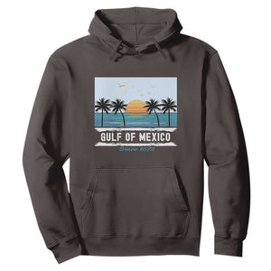 Gulf of Mexico Hoodie Retro Beach Vibes TS10 Dark Chocolate Print Your Wear