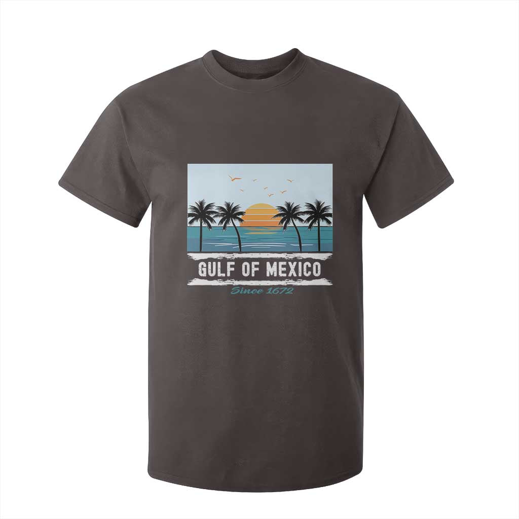 Gulf of Mexico T Shirt For Kid Retro Beach Vibes TS10 Dark Chocolate Print Your Wear