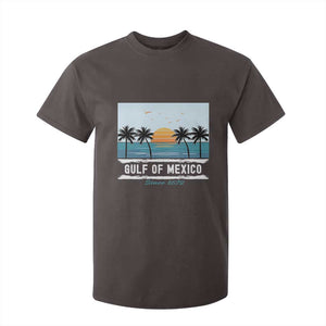 Gulf of Mexico T Shirt For Kid Retro Beach Vibes TS10 Dark Chocolate Print Your Wear