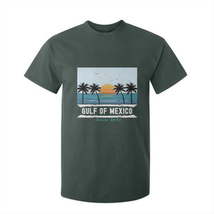 Gulf of Mexico T Shirt For Kid Retro Beach Vibes TS10 Dark Forest Green Print Your Wear
