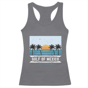 Gulf of Mexico Racerback Tank Top Retro Beach Vibes TS10 Charcoal Print Your Wear