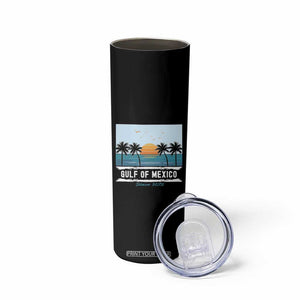 Gulf of Mexico Skinny Tumbler Retro Beach Vibes TS10 Print Your Wear