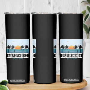 Gulf of Mexico Skinny Tumbler Retro Beach Vibes TS10 Print Your Wear