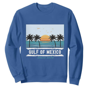 Gulf of Mexico Sweatshirt Retro Beach Vibes TS10 Royal Blue Print Your Wear
