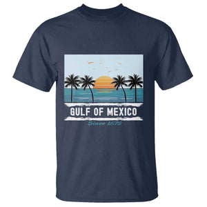 Gulf of Mexico T Shirt Retro Beach Vibes TS10 Navy Print Your Wear