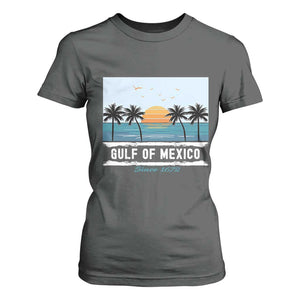 Gulf of Mexico T Shirt For Women Retro Beach Vibes TS10 Dark Heather Print Your Wear