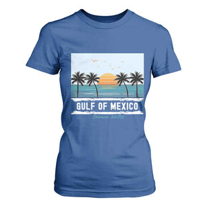 Gulf of Mexico T Shirt For Women Retro Beach Vibes TS10 Royal Blue Print Your Wear