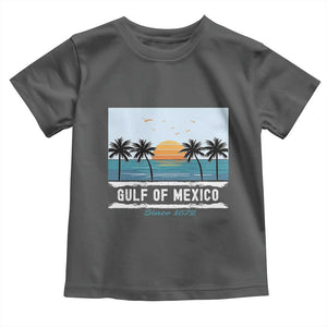 Gulf of Mexico Toddler T Shirt Retro Beach Vibes TS10 Dark Heather Print Your Wear