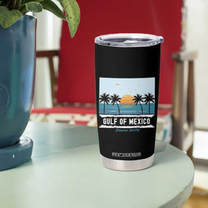 Gulf of Mexico Tumbler Cup Retro Beach Vibes TS10 Print Your Wear