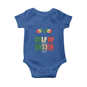 Gulf of Mexico Since 1672 Baby Onesie Mexican Flag TS10 Royal Blue Print Your Wear