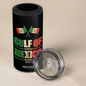 Gulf of Mexico Since 1672 4 in 1 Can Cooler Tumbler Mexican Flag TS10 Print Your Wear