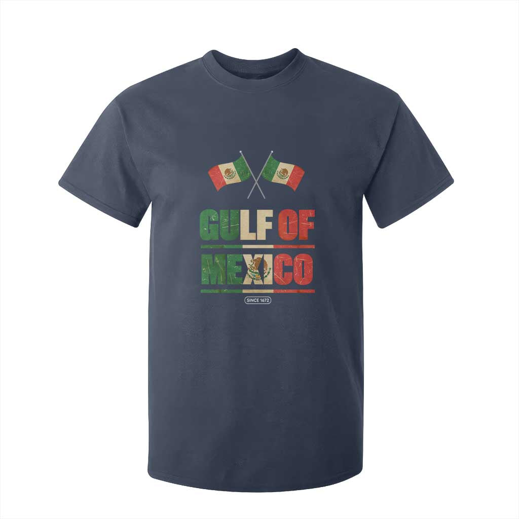 Gulf of Mexico Since 1672 T Shirt For Kid Mexican Flag TS10 Navy Print Your Wear