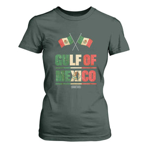 Gulf of Mexico Since 1672 T Shirt For Women Mexican Flag TS10 Dark Forest Green Print Your Wear