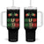 Gulf of Mexico Since 1672 Tumbler With Handle Mexican Flag TS10 One Size: 40 oz Black Print Your Wear