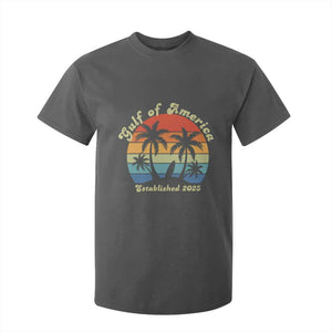 Gulf Of USA T Shirt For Kid Island Palm Summer Beach Vibes Established 2025 TS10 Dark Heather Print Your Wear
