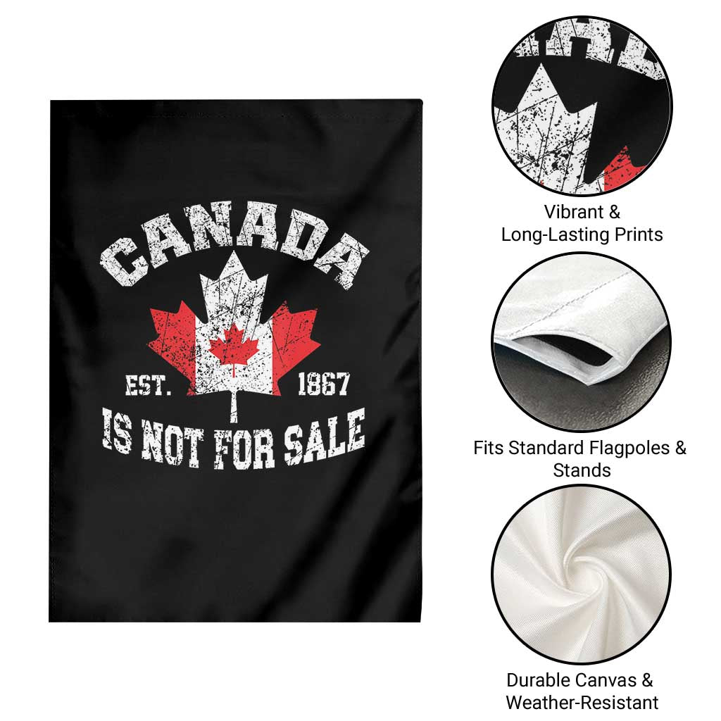 Canada is Not For Sale Garden Flag Proudly Canadian Independence Flag EST. 1867 TS10 Print Your Wear