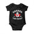 Canada is Not For Sale Baby Onesie Proudly Canadian Independence Flag EST. 1867 TS10 Black Print Your Wear