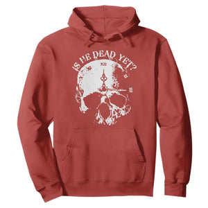 Is He Dead Yet Hoodie Skull Distressed TS10 Red Print Your Wear