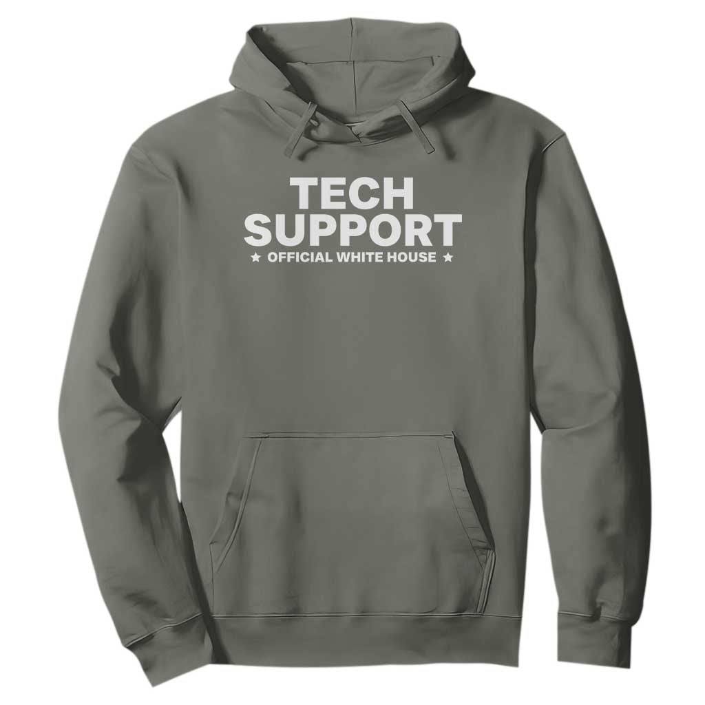 Tech Support Hoodie Elon Musk's Doge Official White House TS10 Military Green Print Your Wear