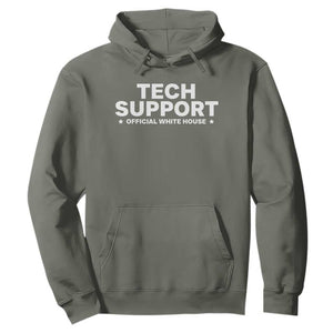 Tech Support Hoodie Elon Musk's Doge Official White House TS10 Military Green Print Your Wear