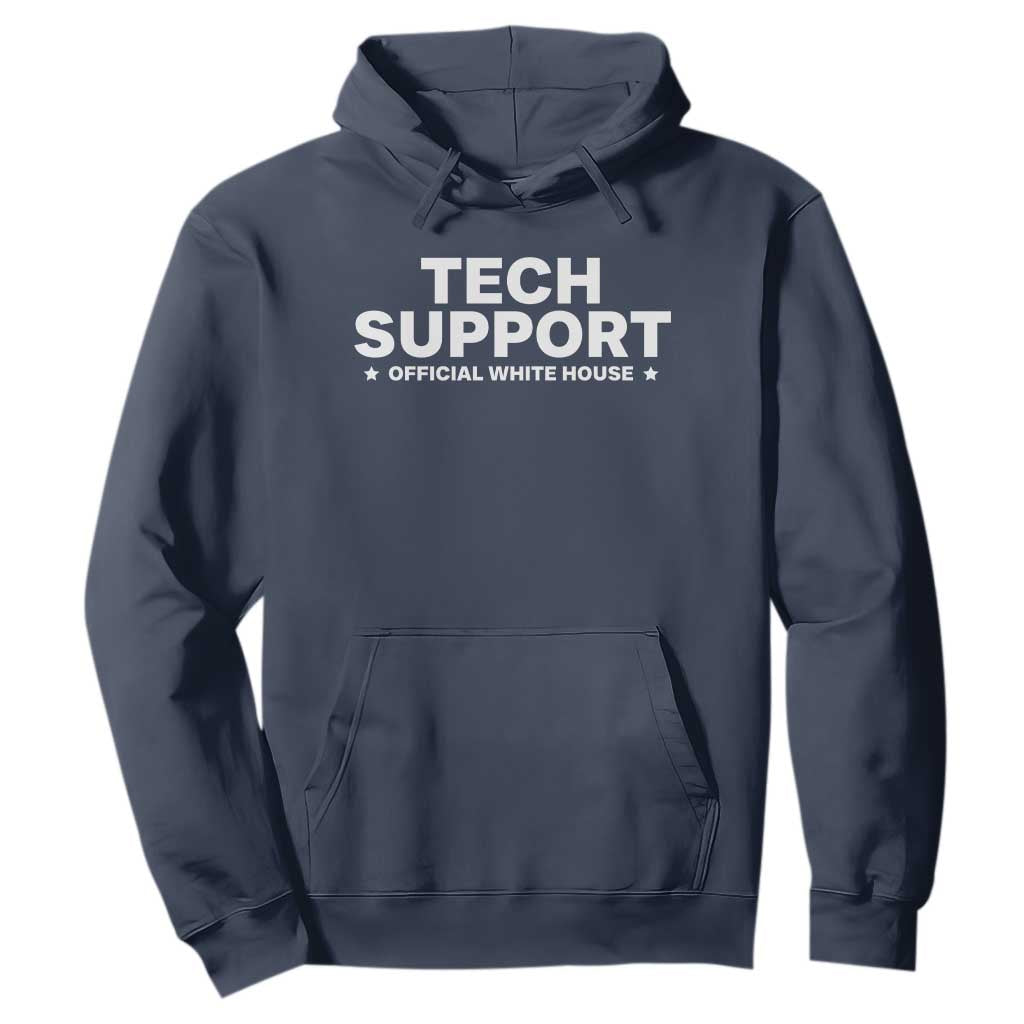 Tech Support Hoodie Elon Musk's Doge Official White House TS10 Navy Print Your Wear