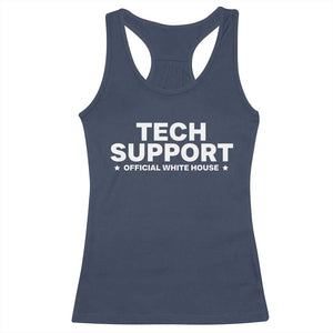 Tech Support Racerback Tank Top Elon Musk's Doge Official White House TS10 Navy Print Your Wear