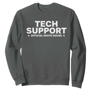 Tech Support Sweatshirt Elon Musk's Doge Official White House TS10 Dark Heather Print Your Wear