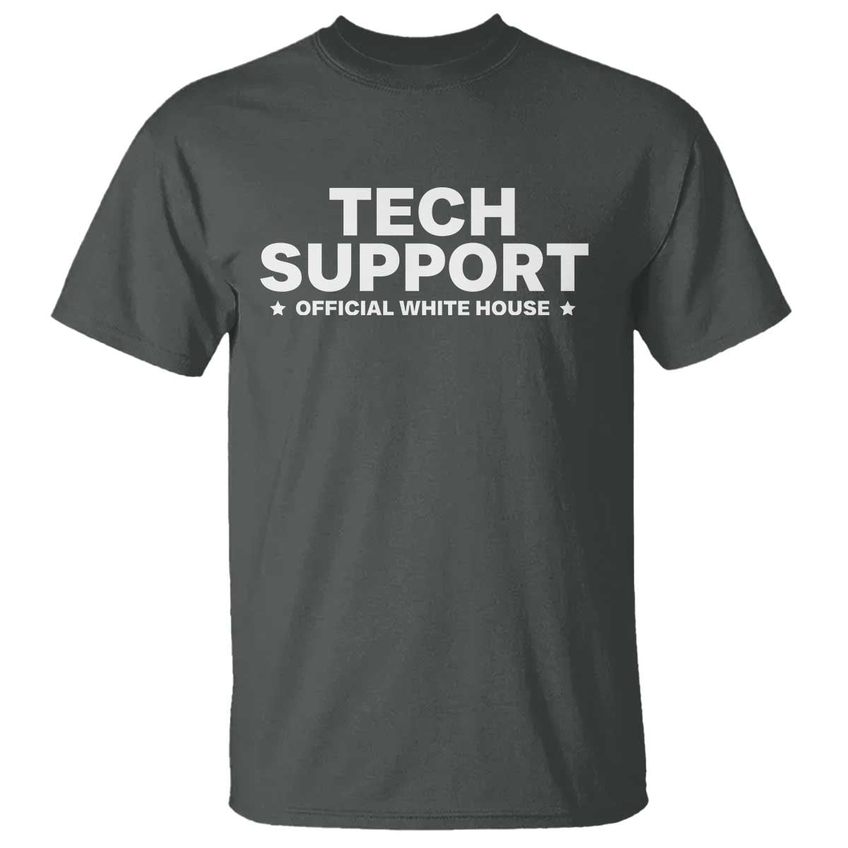 Tech Support T Shirt Elon Musk's Doge Official White House TS10 Dark Heather Print Your Wear