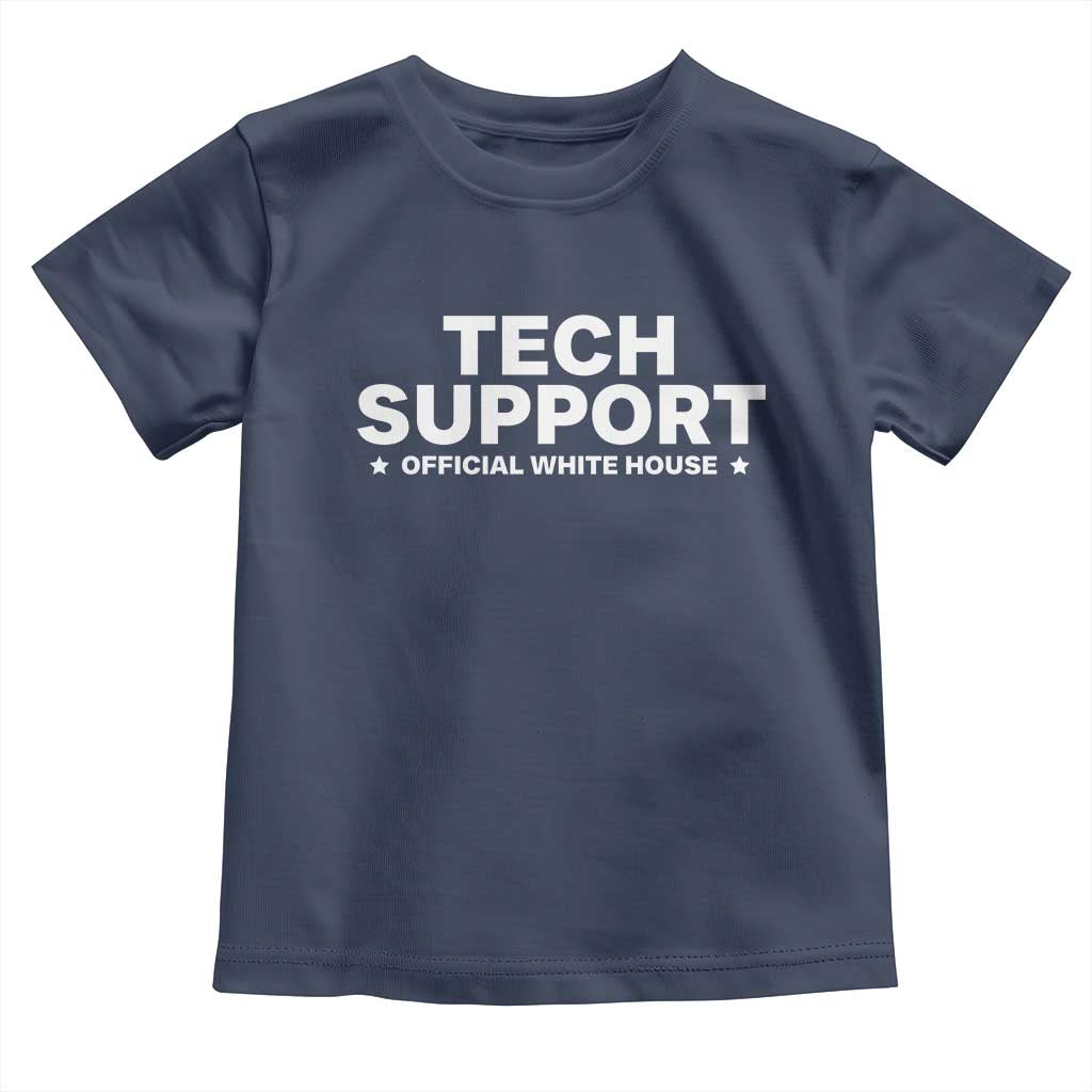 Tech Support Toddler T Shirt Elon Musk's Doge Official White House TS10 Navy Print Your Wear
