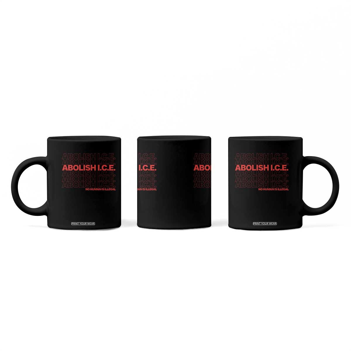 Abolish Ice No Human Is Illegal Coffee Mug Social Justice TS10 Print Your Wear